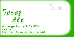 terez alt business card